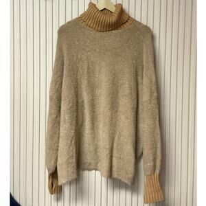 Aerie OFFLINE Chillside Turtleneck Sweater Brown Size M